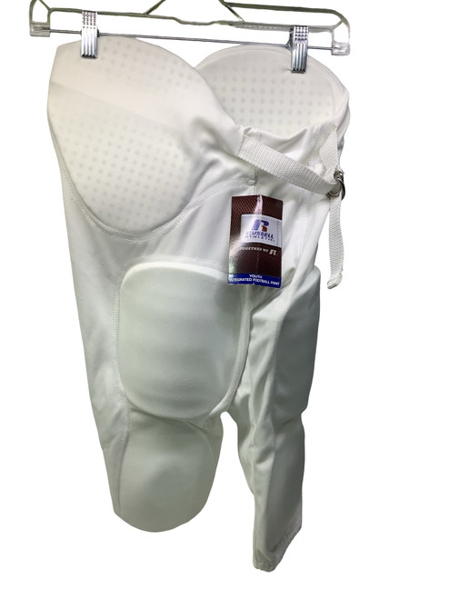Vist Large View of Product Image Which is Used Russell RUSSELL YOUTH PANTS Youth FB Integrated Pants White LG