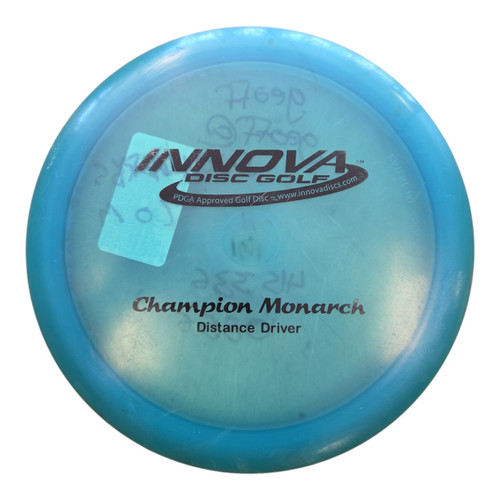 Vist Large View of Product Image Which is Used Innova MONARCH Disc Golf Driver Royal Blue 164g