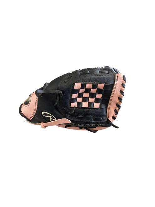 Vist Large View of Product Image Which is Used Rawlings PLAYER SERIES PL950BP BB/SB Glove T-ball Pink 9 1/2"