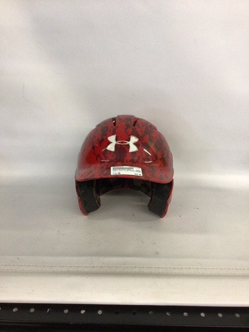 Vist Large View of Product Image Which is Used Under Armour BATTING HELMET Batting Helmet No Mask Red MD