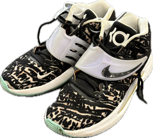 Vist Large View of Product Image Which is Used Nike KD 14 Basketball Shoes M Black And White Senior 9