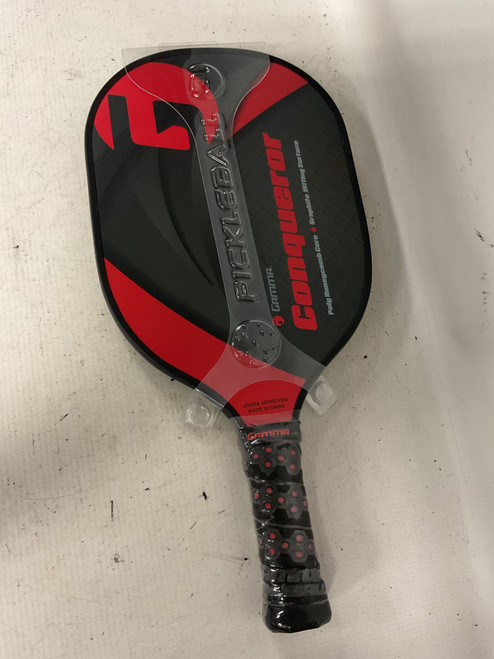 Vist Large View of Product Image Which is Used Gamma Sports CONQUEROR Pickleball Racquet Black And Red