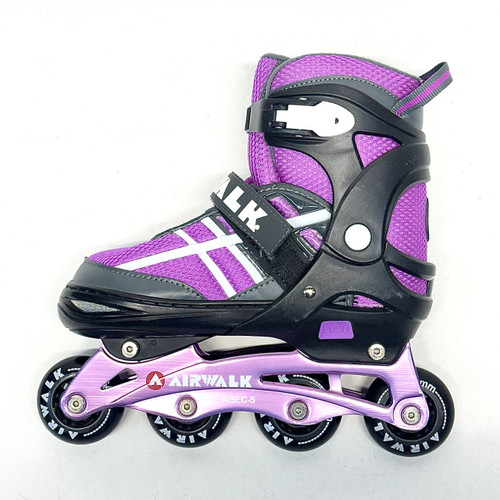 Vist Large View of Product Image Which is Used Airwalk ADJSUTABLE Junior Rec Fitness Skates Purple Adjustable