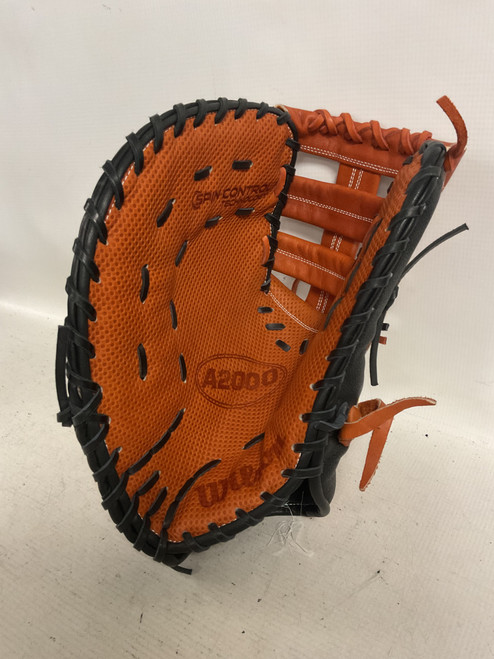 Vist Large View of Product Image Which is Used Wilson A2000 PRO-STOCK SC1620 BB/SB First Base LH Throw Brown And Black 12 1/2"