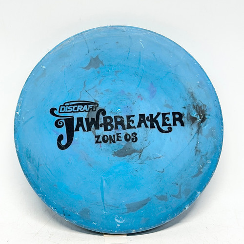 Vist Large View of Product Image Which is Used Discraft JAWBREAKER ZONE OS Disc Golf Putter Royal Blue 168g