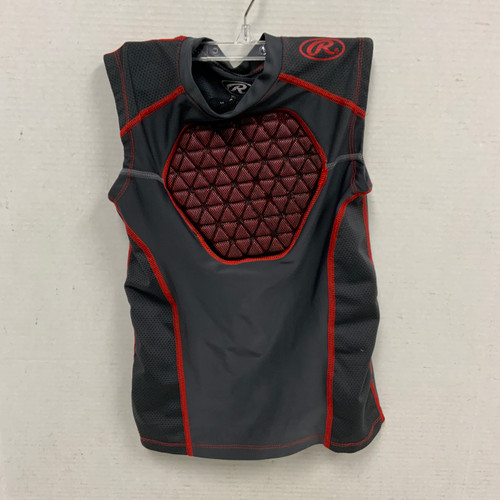 Vist Large View of Product Image Which is Used Rawlings CHEST PROTECTOR FB Top Youth Red SM