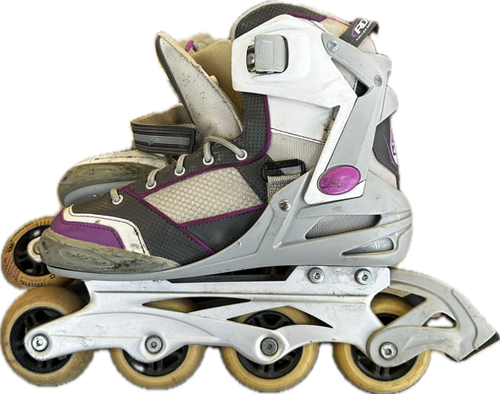 Vist Large View of Product Image Which is Used RollerDerby Q60 Senior Rec Fitness Roller Blades White Senior 8