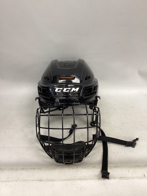 Vist Large View of Product Image Which is Used CCM TACKS 710 Helmet Cage Combo Black MD