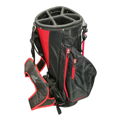 Vist Large View of Product Image Which is Used Top Flite TOP-FLITE Mens Stand Bag Black And Red