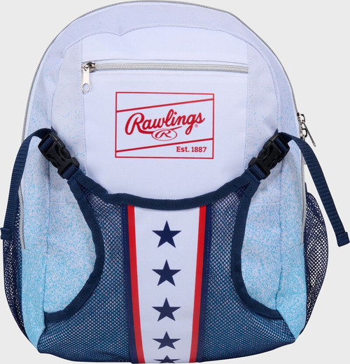 Vist Large View of Product Image Which is Rawlings Americana T-Ball Backpack #R00722108