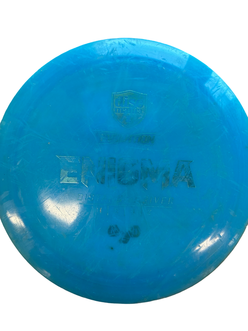Vist Large View of Product Image Which is Used Discmania ENIGMA Disc Golf Driver Royal Blue