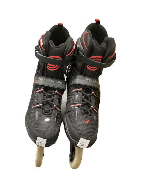Vist Large View of Product Image Which is Used Rollerblade RB XL Senior Rec Fitness Skates Black Senior 16