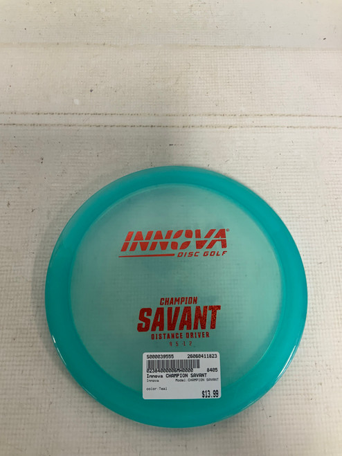 Vist Large View of Product Image Which is Used Innova CHAMPION SAVANT Disc Golf Driver Teal