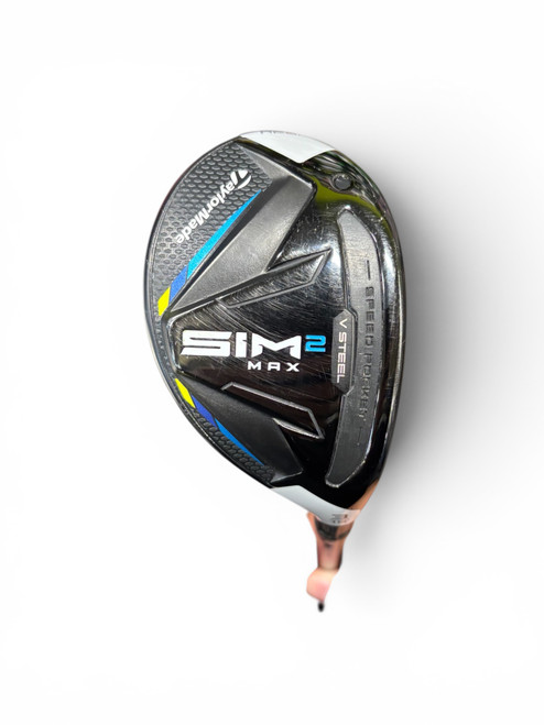 Vist Large View of Product Image Which is Used Taylormade SIM 2 MAX Mens Hybrid Club RH 3 Hybrid