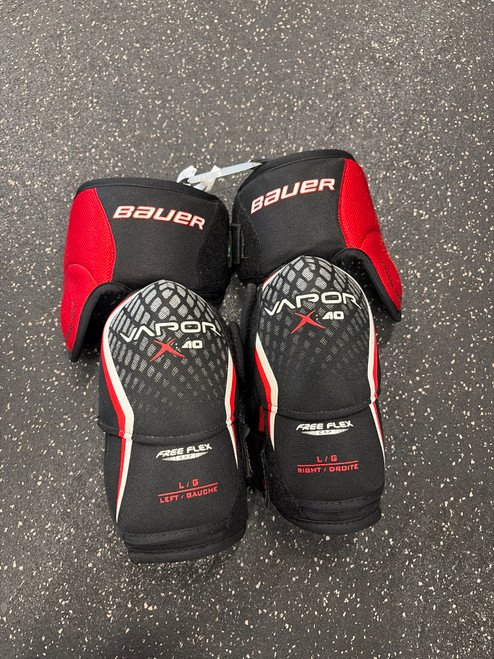 Vist Large View of Product Image Which is Used Bauer VAPOR X40 ELS Senior Elbow Pads LG