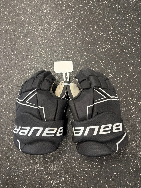Vist Large View of Product Image Which is Used Bauer NSX GLOVES Junior Gloves Black 12"