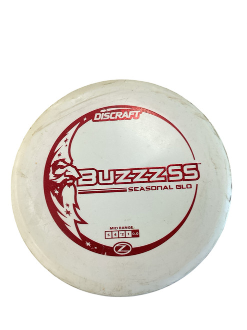 Vist Large View of Product Image Which is Used Discraft BUZZ SS Disc Golf Mid Range White