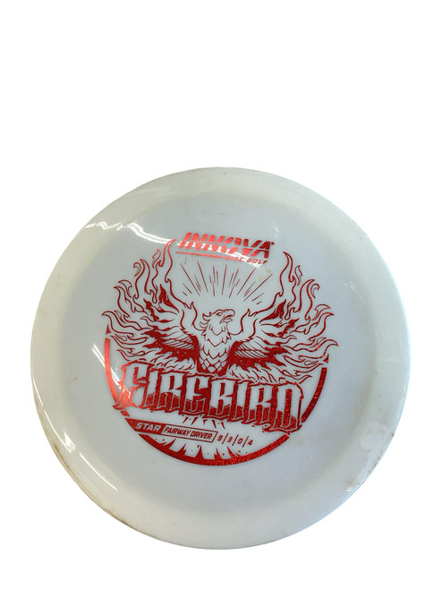 Vist Large View of Product Image Which is Used Innova STAR FIREBIRD Disc Golf Driver White
