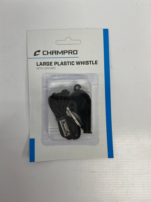 Vist Large View of Product Image Which is New Plastic Whistle W/Lanyard