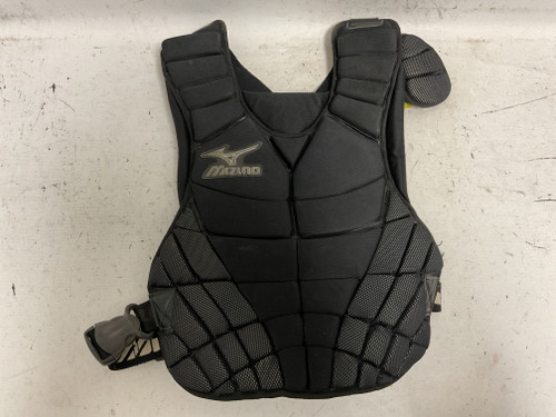 Vist Large View of Product Image Which is Used Mizuno Catchers Chest Protector Black Adult