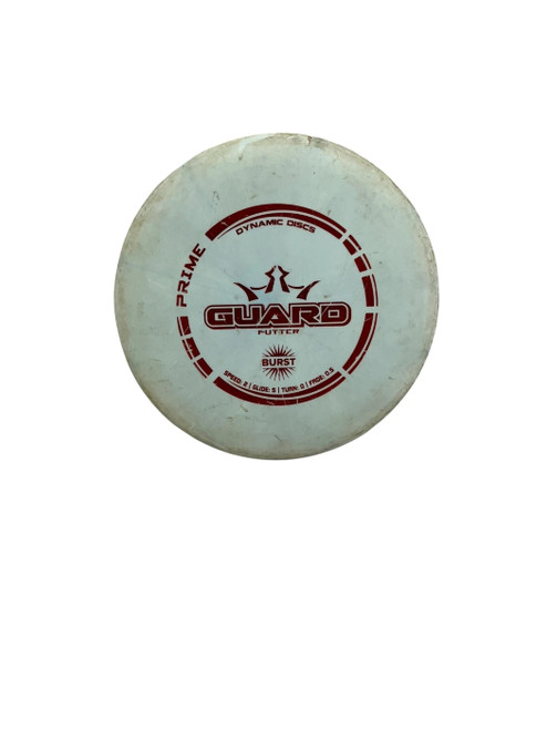 Vist Large View of Product Image Which is Used Dynamic Discs Prime Burst Guard 174g Disc Golf Putter White