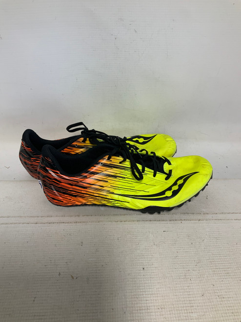 Vist Large View of Product Image Which is Used Saucony Track & Field Cleats Adult Yellow Senior 9
