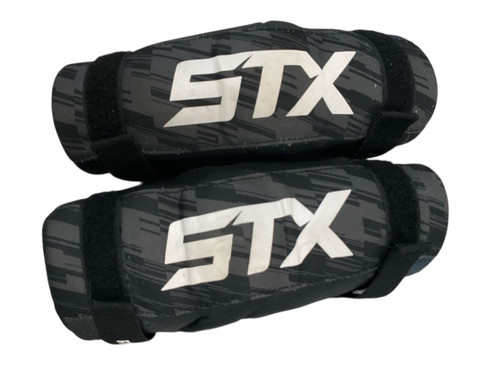 Vist Large View of Product Image Which is Used STX STALLION Lacrosse Arm Pads/Guards Black MD