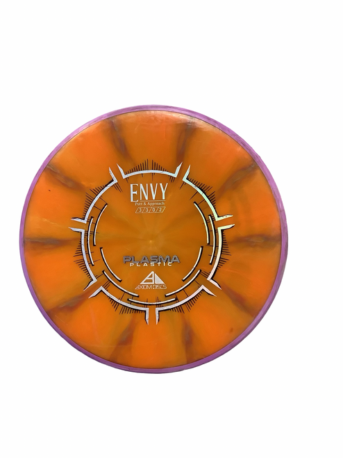 Vist Large View of Product Image Which is Used Axiom ENVY PLASMA PLASTIC Disc Golf Putter Orange