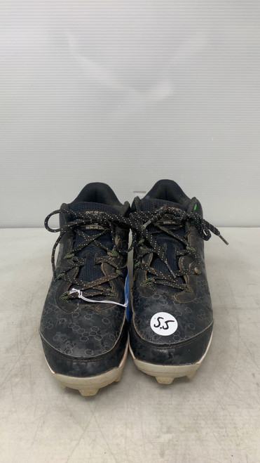 Vist Large View of Product Image Which is Used Under Armour BASEBALL CLEAT BB/SB Cleats Black Senior 5.5