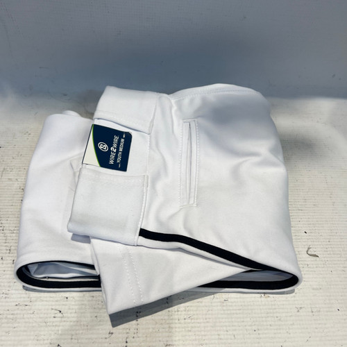 Vist Large View of Product Image Which is Used WIRE2WIRE YTH MD BB/SB Pant Boys White Youth