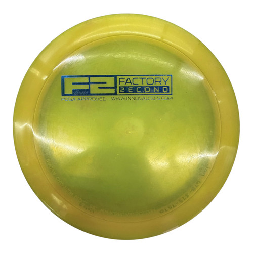 Vist Large View of Product Image Which is Used Innova F2 Disc Golf Driver Yellow 166g