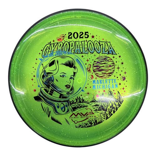 Vist Large View of Product Image Which is Used MVP 2025 GYROPALOOZA PARTICLE Disc Golf Putter Green 175g