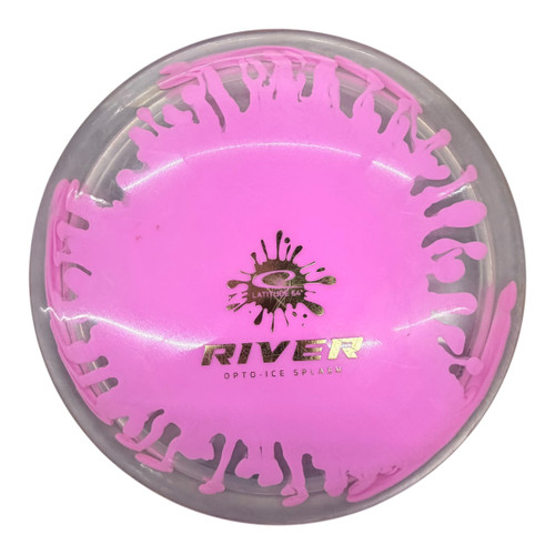 Vist Large View of Product Image Which is Used Latitude 64 RIVER Disc Golf Driver Pink 177g