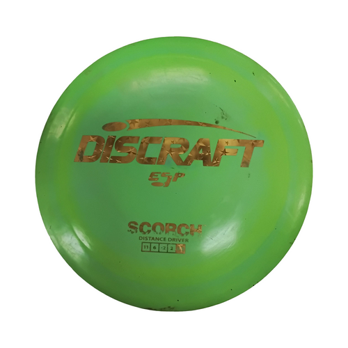 Vist Large View of Product Image Which is Used Discraft ESP SCORCH Disc Golf Driver Green 170g