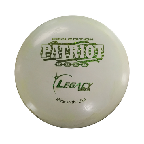 Vist Large View of Product Image Which is Used Legacy PATRIOT ICON Disc Golf Driver White 174g