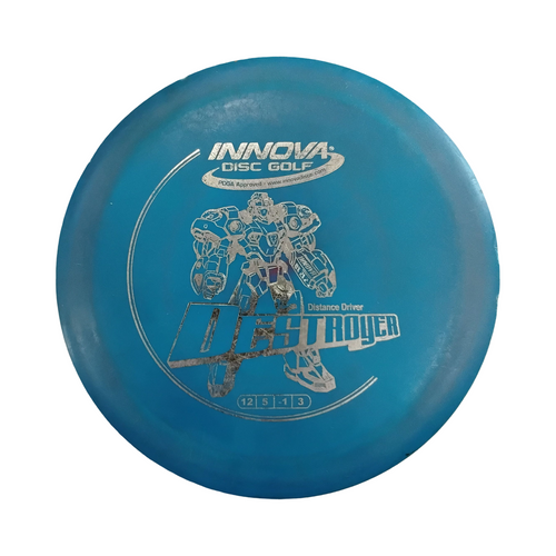 Vist Large View of Product Image Which is Used Innova DX DESTROYER Disc Golf Driver Royal Blue 159g