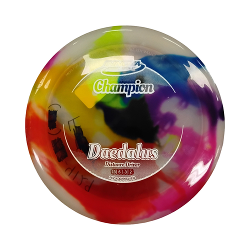 Vist Large View of Product Image Which is Used Innova CHAMPION DAEDALUS Disc Golf Driver Red 174g