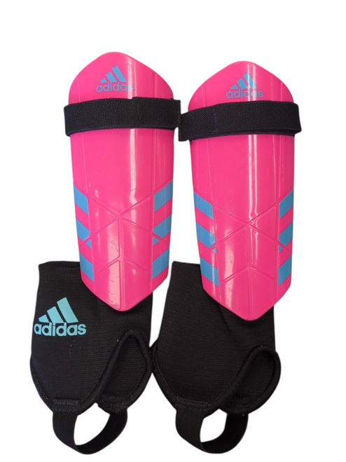 Vist Large View of Product Image Which is Used Adidas Soccer Shin Guards Junior Pink SM