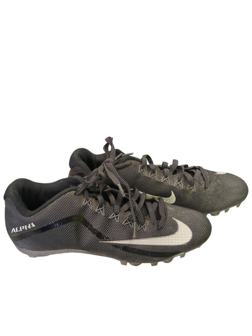 Vist Large View of Product Image Which is Used Nike ALPHA Adult FB Cleats Black Senior 10.5