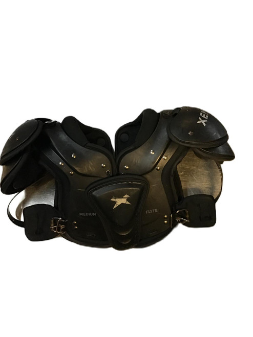 Vist Large View of Product Image Which is Used Xenith FLYTE FB Shoulder Pads Black MD