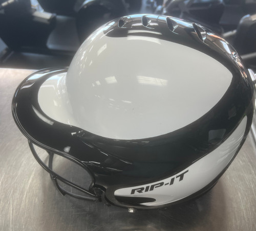 Vist Large View of Product Image Which is Used RIP-IT HELMET Batting Helmet w/Mask Black One Size