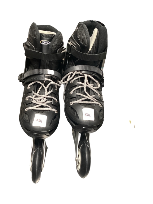 Vist Large View of Product Image Which is Used NATTORK  INLINE SKATES Senior Rec Fitness Skates Black Adjustable