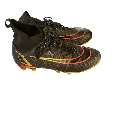 Vist Large View of Product Image Which is Used Soccer Cleats Black Adjustable