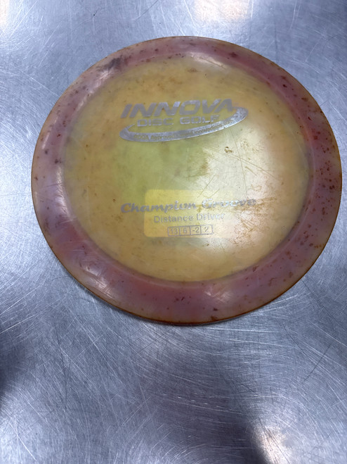 Vist Large View of Product Image Which is Used Innova CHAMPION GROOVE Disc Golf Driver Yellow