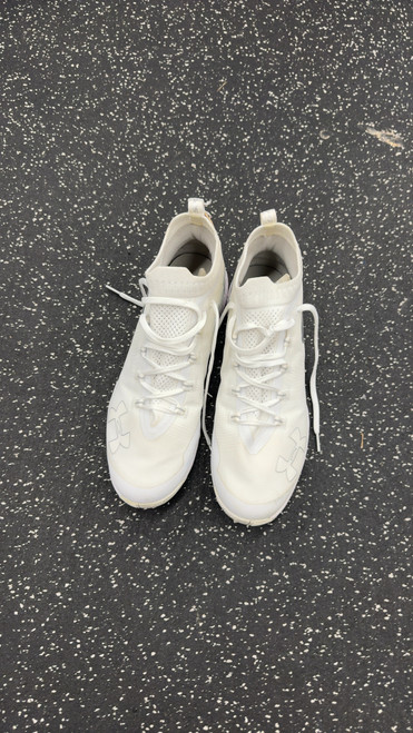 Vist Large View of Product Image Which is Used Under Armour TURF LAX Cleats Mens White Senior 12