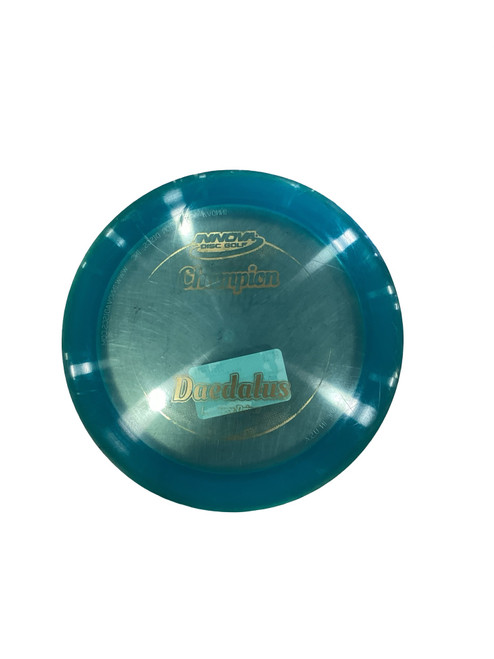 Vist Large View of Product Image Which is Used Innova DAEDALUS CHAMPION Disc Golf Driver Carolina Blue 166g