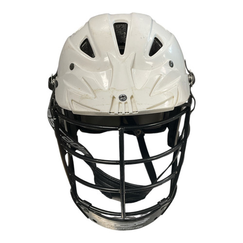 Vist Large View of Product Image Which is Used Cascade CLH2 Lacrosse Helmet White One Size