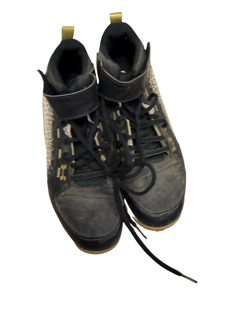 Vist Large View of Product Image Which is Used Under Armour Harper 6 Mid RM 3024325-001 Baseball Cleats Black Junior 05