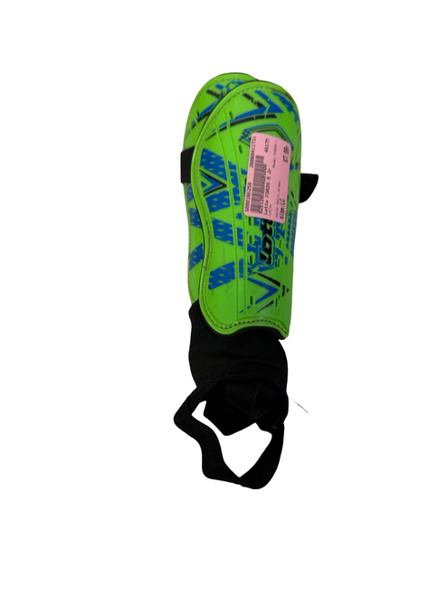 Vist Large View of Product Image Which is Used Lotto FORZA 5 Junior Soccer Shin Guards Green LG 4'7" - 5'2"
