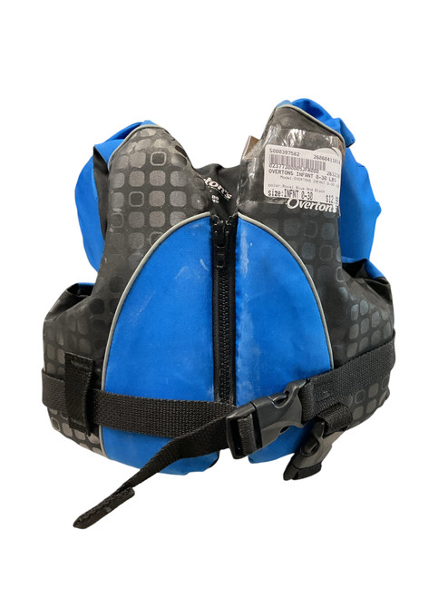 Vist Large View of Product Image Which is Used OVERTONS INFANT 0-30 LBS Infant PFD Royal Blue And Black Infant 0-30